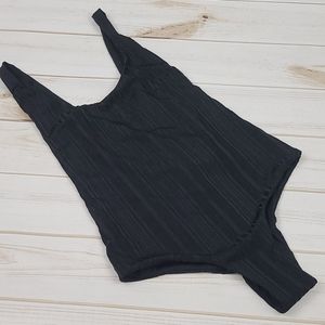 Tavik Black Sicily Rib one piece swim